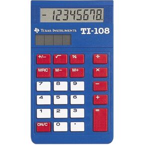 Texas Instruments TI-108 Solar Powered Calculator