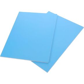 DOITOOL 2 Sheets Blue Craft Paper for Engraving and Drawing and Health Material for DIY Projects and Art Boards for Students and Beginners