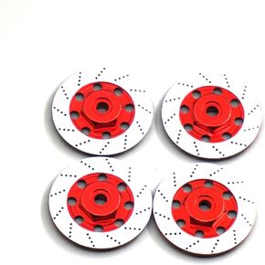 RC Car Upgrade Parts for Sakura D4 1/10 4pcs Wheel Brake Disc Set RC Drift for Racing Car Model Upgrade Parts Modified Accessories Replacement DIY Parts(Black)