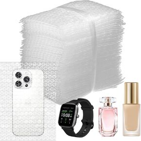 60 Pcs Bubble Out Bags 6"x8 ",Clear Bubble Out Bags,Double Cushioned Bag for Transport and Storage (6×8Inches)