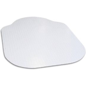 Evolve Modern Shape 42"x 56" Clear Office Chair Mat with Lip for Low Pile Carpet, Made in The USA by Dimex, C5D5001G