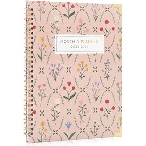 Beautiful 2025-2026 Monthly Planner and Calendar Book - To Do List Notebook That Easily Organizes Your Tasks to Boost Productivity - Runs From June 2025 Until December 2026