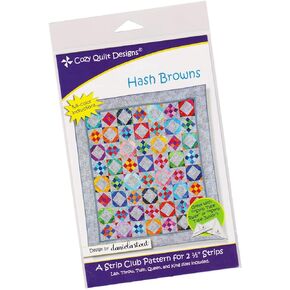 Cozy Quilt Designs 'Strip Club' Pattern - Hash Browns (Includes Instructions for Five Project Sizes)