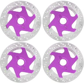 RC Brake Disc, 4PCS Universal Aluminum Alloy RC Car Brake Disc Metal Hex Adapter, for 1/10 Remote Control Car (Golden)
