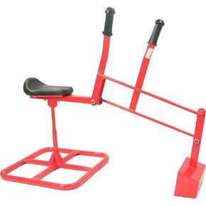 Sand Digger Ride on Sandbox Excavator Crane, Tough Kid-Backhoe Toy - Extra Heavy Duty, Outdoor Grade (red)