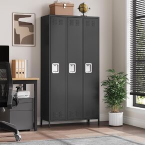 6 Doors Employee Lockers for Office, Metal Sorage Locker Combination, Lockable Employees Metal Locker With Door, Industrial Storage Lockers for Home, School, Gym