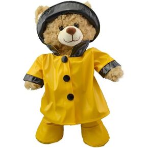 Yellow Rain Slicker with Hat & Boots for 14-18 Inch Stuffed Animals - Protect Your Teddy in Style on Rainy Days - Ideal Gift for Kids