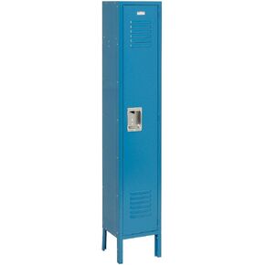 Single Tier Locker, 12x12x60, 1 Door Ready To Assemble, Tan