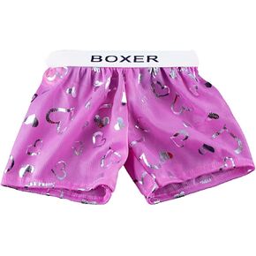 Pink Satin Heart Boxer Teddy Bear Clothes Fits Most 14"-18" Build-a-Bear and Make Your Own Stuffed Animals