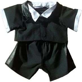 Tuxedo – Fits Most 6 to 10 Inch Stuffed Toys, Classic Formal Suit for Plush Animals, Elegant Dress-Up Outfit
