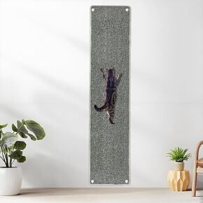70.9 "× 15.9" سجادة كبيرة تسلق الجدار الكبير مع 10pcs الأظافر للتمرين الداخلي ، خدش (رمادي)
