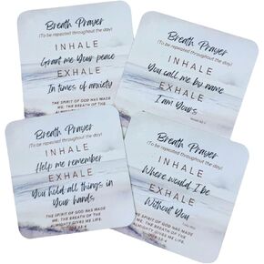 Breath Prayer Cards - Christian Scripture Cards for Daily Peace, Prayer & Encouragement - Set of 30