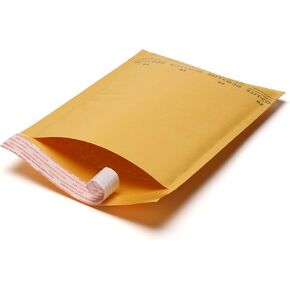 Kraft Bubble Mailer ، #0 ، 6.5 "× 9" ، حزمة 250