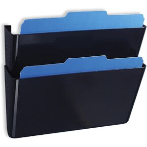 Officemate International Corp. 21405 Wall File, 13-Inch x4-1/8-Inch x11-Inch , Letter, 2/BX, Black