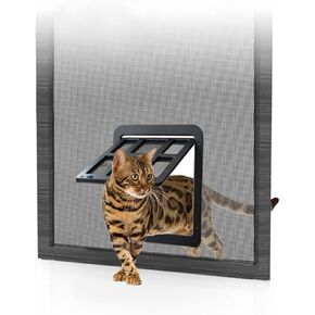 باب الكلب نامسان لباب الشاشة ، مرور 12 × 14 بوصة ، باب هزلي للباب المنزلق ، نافذة شاشة الحيوانات الأليفة ، إغلاق تلقائي رفرف مغناطيسي ، باب الشاشة مع باب الكلب المدمج في القفل ، أسود ، أسود in Kuwait