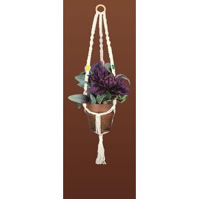 Design Works Crafts Inc. Plant Hanger Macrame Kit, Natural