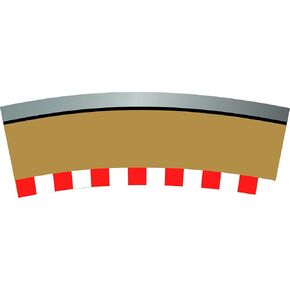 Scalextric C7019 Digital Borders Outer For Single Lane Curve
