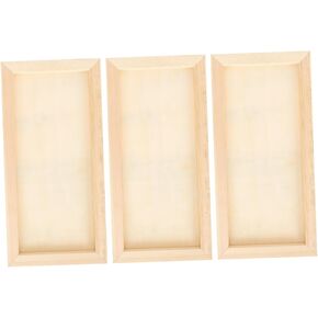 HOMSFOU Painting Clay Frames 3pcs Boys and Girls Artwork Frames Simple Design Boys and Girls Educational Toys