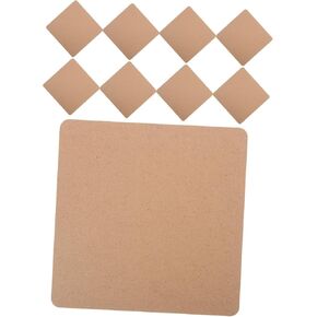 Angoily 10pcs Wood Clay Crafting Board for Pottery Art Projects Multi-use Blank Board for Clay Painting and Coloring Lightweight Design for Creative Crafts