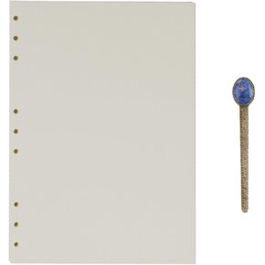 B5 Refill Paper 9 Hole Punched Filler Paper Refills for B5 Loose Leaf Notebook Travel Journal Personal Diary Planner Binder Scrapbook, 80 Sheet, 160 Page, Blank Paper, 6.9 Inches x 9.8 Inches