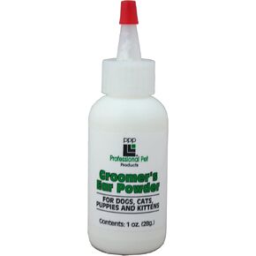 منتجات PPP PPP PPP Groomer's Ear Powder - Dries & Doodorizing Dog & Cat Ears - صيغة غير ملطخة - 1 أوقية.