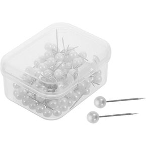 NUOBESTY 500pcs Pearl Head Straight Sewing Pins Durable Metal Quilting Pins for Fabric DIY Crafts Dressmaking and Knitting Projects Lightweight Easy to Use