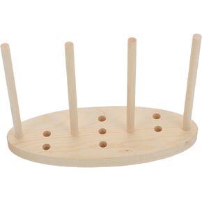 DOITOOL 1Set Bow Making Tool Wooden Wreath Maker Bowknot Fixing Device for Custom Bows Easy Operation Durable for Decorations Crafts