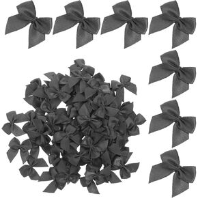 200pcs Mini Polyester Decorative Bows for Crafting DIY Projects Hair Accessories Lightweight Ribbons for Wrapping Scrapbooking Party Decorations