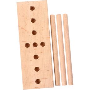 HAWILLOSCH Creative Bow Maker Wooden Wreath Tool for DIY Accessory Beechwood Base for Easy Bow Crafting for Festivals and Party Decorations