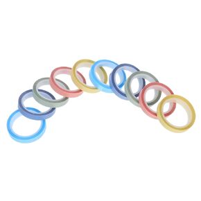 Homoyoyo 10 Rolls Writable Removable Transparent Sticky Tape Clear Highlighter Tape for Annotation Index Tabs and School Supplies Strips for Clear Visibility and Multiuse Functionality