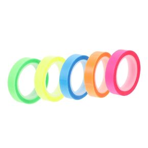 5 Rolls Transparent Highlighting Tape Removable Sticky Tabs for Book Notes Office Supplies for School and Dyslexia Support Color in Saudi Arabia
