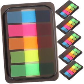 Transparent Reading Highlight Strips of Fluorescent Tabs for School Office Supplies Self Adhesive Sentence Markers Eye Catching Colors for Focus and Concentration