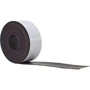 WOD MAG03-WOE Dry Erase Magnetic Whiteboard Strip Tape - 1/2 inch x 10 feet - Write On/Wipe Off for Labeling in Classrooms, Refrigerators, and Crafts - Glossy White Board