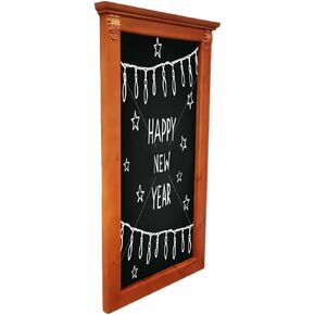 FixtureDisplays® 21X37 Vertical Wood Deluxe Menu Board Black Signage Board, Wall Mounted 21188-V