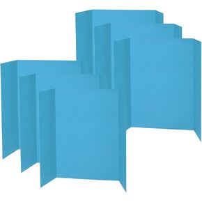 Presentation Board, Sky Blue, Single Wall, 48" x 36", Pack of 6