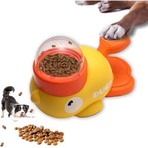 Cat Treat Slot Machine, Cat Slot Machine Treat Dispenser, 2-in-1 Interactive Pet Feeder, Dog Treat Dispenser Toy, Food Dispenser Toy with Press Button for Small & Medium Dogs - Durable ABS