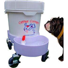 Gravity Water Bowl for Cats: Dogs & all Pets 3.5 Gallon. Top Fill Automatic Water Dispenser for Cat, Quiet, No BPA & Made in USA. Auto Water Dog Bowl for Daycares, Multi Pet Homes and Busy Parents