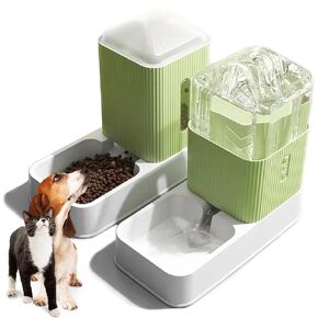 Kathson Automatic Dog Feeder, 3.5L Capacity, Plastic Material, Self-Feeding Station for Multiple Pets
