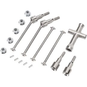 RC Car Shaft Parts, Turdy Steel 61mm Rear Dog Bone Exquisite Appearance Large Angle High RC Car Drive Shaft Kit for SCY 16103 16201 16101 RC Cars, #611, (Jopwkuinumsg1b026a)