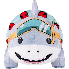 Cute Land Shark Plush Toy 9.8 Inch Soft Stuffed Animal Pillow Doll for Boys Girls and Kids Adorable Swimwear Shark Plushie Gift