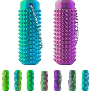 2 PC Little Ouchies Pain Fidget,Pain Stim Fidget Toy for Adults, Hard Spiky Fidget Massage Keychain for Stress Reduction and Focus,Novelty Easter Gifts for Friends