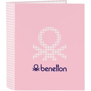 -Folder F. 4 Rings 35Mm Wide Spine Benetton Vichy 27X33X6Cm, Multicolor (512253657)
