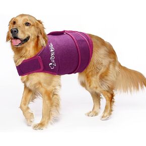 Zeaxuie Baby-Use-Grade Dog Anxiety Vest, Breathable Dog Jacket Wrap for Thunderstorm, Travel, Fireworks, Vet Visits- Calming Coat for Small, Medium & Large Dogs-XL-Purple