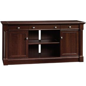 BOWERY HILL Credenza/Home Office Pull-Out Computer Desk with Storage in Cherry