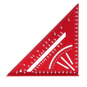 Homoyoyo Aluminum Triangle Ruler for Woodworkers 90-Degree Measuring Tool Multi-Scale Ruler for Carpentry Projects Precision Woodworking Tool