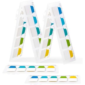 Golcellia 6 Pcs Sticky Tabs - 600 Sheets 5 - Color Notebook Index Tabs - Sticky Flags, Page Tabs - Divider & Binder Tabs for Books & Bibles