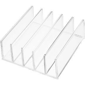 Angoily Transparent Multifunctional Office Storage Rack Lightweight Book Organizer for Efficient File Management Stylish Design for Home Hotel Restaurant Use