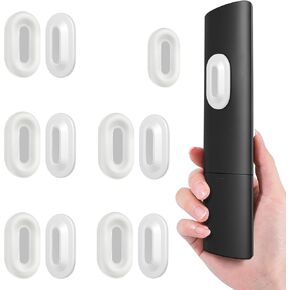 Magnetic Remote Control Holder Wall Mount, 5 Pack TV Remote Holder Wall Mount, Silicone Remote Organizer Magnetic Remote Holder for Bed, TV, Ceiling Fan and Air Conditioner (White)