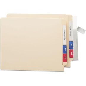 Smead 67608 Seal/View Label Protector, Clear Laminate, 8 x 1-11/16, 100/Pack