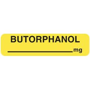 Ketamine Valium Drug Syringe Stickers, Doctor Stuff Veterinarian Stickers, 1-1/4" x 5/16", Fluorescent Red, 760/Roll, Tabbies Vet V-AN455